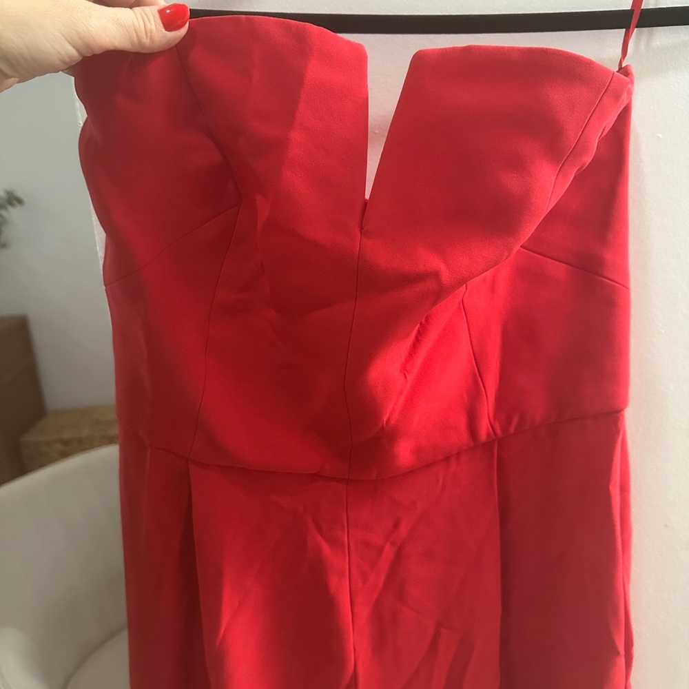 TopShop Elegant Red Jumpsuit - Picture 5 of 6